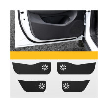 kompatibel mit Leapmotor T03 Autotür-Anti-Kick-Pad Carbonfaser-Leder-Schutzfolie Aufkleber Dekorative Matte
