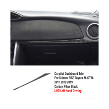 Auto Co-Pilot Armaturenbrett Dekoration Trim kompatibel für Subaru BRZ Toyota 86 GT86 2017 2018 2019 Carbon Faser