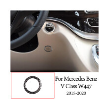 Carbon Fiber Auto Tür Lenkrad Multimedia Getriebe Panel Aufkleber kompatibel für Mercedes Benz V Klasse W447