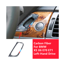 Carbonfaser-Aufkleber kompatibel mit X5 X6 E70 E71 Innenraum-Modifikationsabdeckung Zierleisten Dekorative Aufkleber
