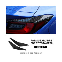 Aufkleber aus echtem Carbonfaser, kompatibel mit Subaru BRZ GR86 2021 2022 2023 2024, Auto-Rücklicht-Augenbrauenabdeckung
