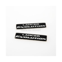 2 x Neueste 3D Auto Styling Aluminium Kleber Aufkleber Auto Emblem Auto Zubehör Klebstoff Abzeichen kompatibel