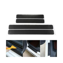 4 STÜCKE 60 cm x 6,8 cm Autotüraufkleber Universal-Schwellen-verschleiss-Anti-Kratz-Kohlefaser-Autotüraufkleber
