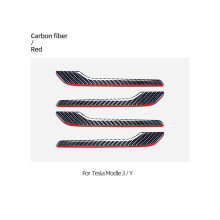 Carbon Fiber Auto Türgriff Aufkleber kompatibel mit Tes-la Modell 3 Modell Y 2019-2023 Tür Wrap Abdeckung Paste