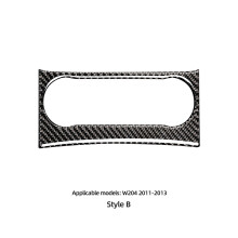 Carbon Fiber kompatibel für Mercedes Benz W204 C Klasse Center Console Klimaanlage Panel Trim Abdeckung Aufkleber