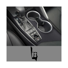 Carbon Fiber kompatibel für Toyota Camry 2018-2022 Innen Aufkleber Formen Trim Streifen Center Konsole Getriebe