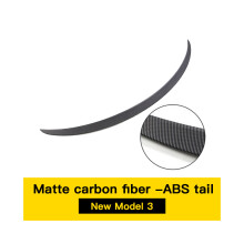 Auto ABS Spoiler Carbon Fiber kompatibel für Tes-la Neue Modell 3 2024 Highland Original Hohe-percompatible formance