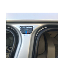 6 Teile/satz Carbon Faser Schwarz Fenster B-säule Dekorative Aufkleber kompatibel für E60 E90 F30 F10 F20 F07