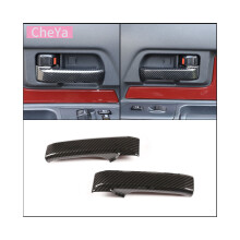 ABS-Kohlefaser-Komplettset mit Zubehör, kompatibel mit Toyota FJ Cruiser 2007–21, Aufkleber für das zentrale Bedienfeld