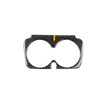 Kompatibel für Mercedes Benz W205 C Klasse C180 C200 C300 GLC Zubehör Carbon Fiber Cup Holder Rahmen Trim Aufkleber