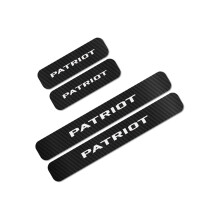 4PCS Auto Einstiegsleisten Aufkleber kompatibel für Jeep Wrangler Cherokee Compass Patriot Trailhawk Rubicon Liberty