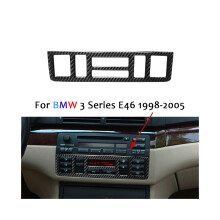 Kompatibel für E46 Zubehör 3 Serie 1998-2005 Carbon Fiber Innen Pegatinas De Coche Konsole Trim Abdeckung