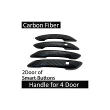 Carbon Fiber Smart Türgriffabdeckung kompatibel für Hyundai i20 3 III MK3 BC3 2020 2021 2022 Autoaußenzubehör
