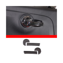 Auto-Innenraum-modifiziertes Zubehör, kompatibel mit Fiat 500 2011–2019, echtes Carbon-Faser-Mittelkonsolen-Dashboard