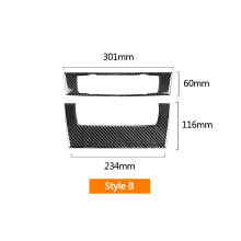 Kompatibel für 3 Serie E90 E92 E93 Echte Carbon Faser Streifen Klimaanlage CD Panel Dekorative Abdeckung Trim