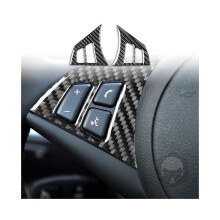 Kompatibel mit 5 Series E60 2004-2007 Carbon Fiber Lenkrad Knopf Rahmen Trim Abdeckung s Zubehör Dekoration