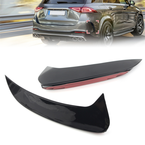 2 stücke Auto Hinten Stoßstange Splitter Spoiler Canard Air Vent 1