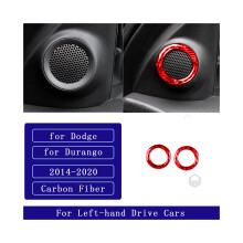 Kompatibel für Durango 2014-2020 Carbon Fiber Horn Felge Panel Rahmen Aufkleber Dekorative Abdeckung Zubehör Aufkleber