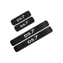 4PCS Auto Tür Sill Anti Scrath Aufkleber kompatibel für Citroen DS DS3 DS4 DS5 DS6 DS7 Auto Innen schutz