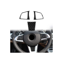 kompatibel für Z4 E89 2009–2016, Carbonfaser-Auto-Lenkrad-Knopfabdeckung, Zierleiste, Dekoration, Aufkleber, Zubehör