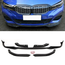 BMW 3 G20 G21 2019-2022 M Performance Style Becquet avant M Tech Noir brillant Neuf