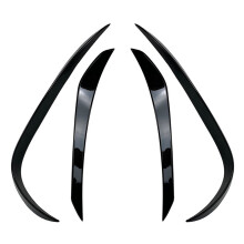 4Pcs Auto Front Stoßstange Spoiler Kühlergrill Splitter Abdeckung für-X247 GLB180 GLB200 Glanz Schwarz