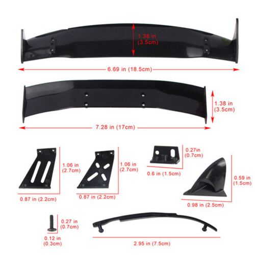Hinten Drift Road Körper Spoiler Flügel Universal Teile Zubehör 2