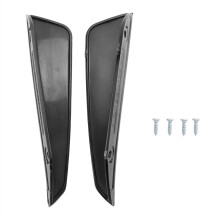2Pcs Front Stoßstange Seite Air Splitter Spoiler Schwarz für W176 A180 A200 A220 A250 A45 eine Klasse 2016-2018