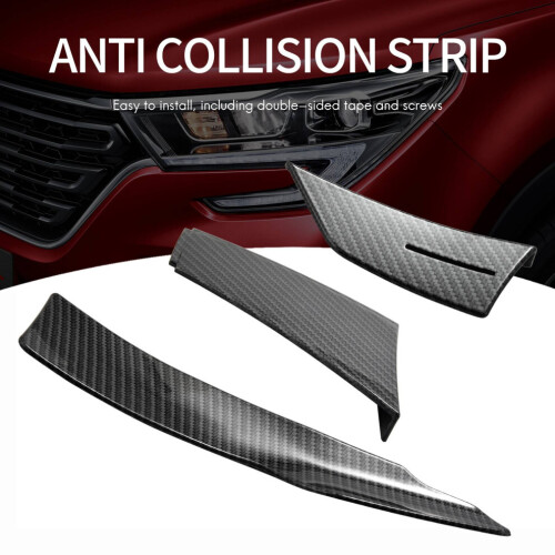 Universal-Carbonfaser-Look Auto Frontstoßstange Lip Splitter Flossen Körper Canards Diffusor Spoiler für - 1