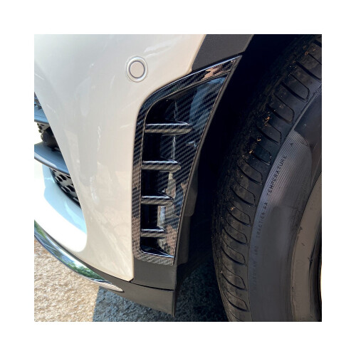 Auto Carbon Fiber ABS Front Bumper Spoiler Seite Flügel Dekorative Abdeckung 2