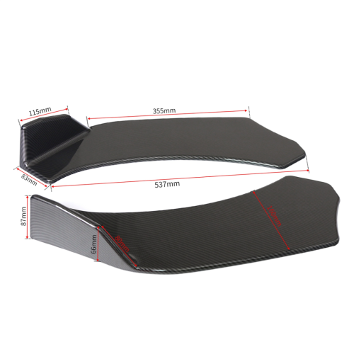 2Pcs Universal Auto Front Schaufel Lip Splitter Kinn ABS Spoiler 1