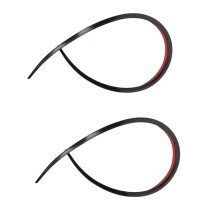 2X Universal Dachspoiler Glanz Schwarz Heckflügel Heckkoffer für 1,2M