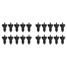 20Pcs Auto Hinten Dach Fin Spoiler Diffusor Generator Stoßstange Schwanz Generator, Schwarz