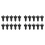 20Pcs Auto Hinten Dach Fin Spoiler Diffusor Generator Stoßstange Schwanz Generator, Schwarz 1