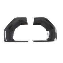 Auto Carbon Fiber Front Bumper Spoiler Abdeckungen Trim Nebel Lichter Augenbraue Wind Messer Aufkleber für Mohave