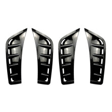 2X Auto Carbon Fiber ABS Front Bumper Spoiler Seite Flügel Dekorative Abdeckung für GLC Klasse GLC260 GLC300 2020