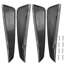 4-teiliger Frontstoßstangen-Seitenspoiler, schwarz, für W176 A180 A200 A220 A250 A45 A-Klasse 2016–2018