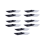 5X Front Auto Scheibenwischer Spoiler Presser mit Strass 1