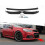 4PCS Universal Auto Front Lippe Kinn Stoßstange Protector Spoiler Splitter Körper Kit Glänzend 3