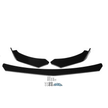 4PCS Universal Auto Front Lippe Kinn Stoßstange Protector Spoiler Splitter Körper Kit Glänzend