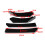 4PCS Universal Auto Front Lippe Kinn Stoßstange Protector Spoiler Splitter Körper Kit Glänzend 4
