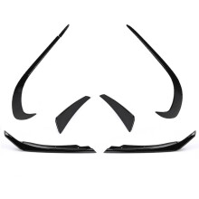 6 STÜCKE Auto Frontstoßstange Seitensplitter Spoiler Canards Luftmesser für eine Klasse W176 A180 A200 A220 A45