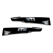 Glänzend schwarz Frontstoßstange Lippe Ecke Abdeckung Trim Unteren Schutz Splitter Spoiler für E90 320I 330I 09-12