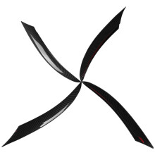 6-teilige Carbon-Frontstoßstangen-Spoiler-Splitter-Abdeckung, Kühlergrill, Entlüftungsleiste für – C-Klasse C200