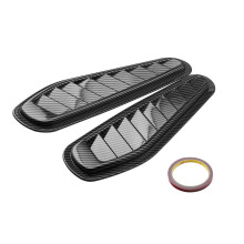 Universal Auto Dekorative Air Flow Intake Scoop Vent Abdeckung Haube Kotflügel 1 Paar