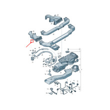 Audi Q5 8R Links Antriebsmotor Batterie Luftführung 8R0819723D NEU ORIGINAL