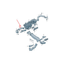 Guia de admissão de ar dianteira AUDI Q7 4M 4M1820159 NOVO GENUÍNO