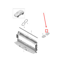 Vedação do duto de ar PORSCHE MACAN 95B 95B.129.119 95B129119 NOVO GENUÍNO