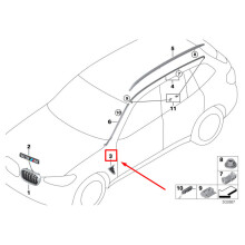 BMW X3 F97 Luftkanalverkleidung links 8070537 51138070537 NEU ORIGINAL