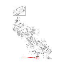 PORSCHE CAYENNE 92A Luftführungsgehäusehalterung 95811066100 NEU ORIGINAL
